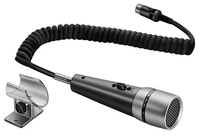TOA Paging Microphone, 80 Hz - 16 kHz, -50 dB, Omnidirectional - W126722471