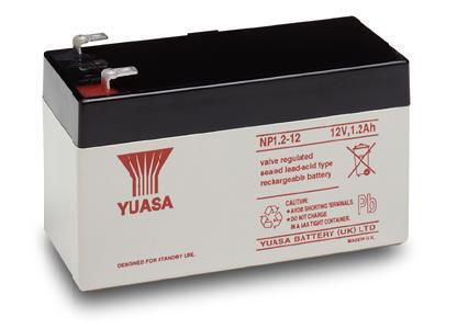 Yuasa Lead Acid, 1.2Ah, 12V, 580g, White/Black - W126740965
