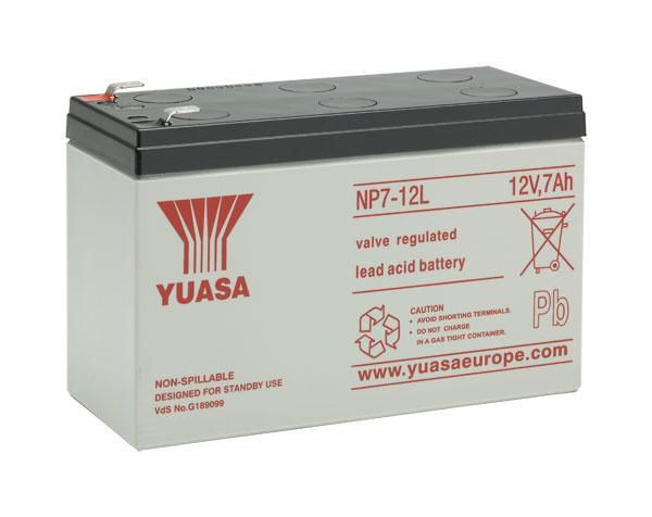 Yuasa 12V 7Ah General Purpose VRLA Battery - W126740990