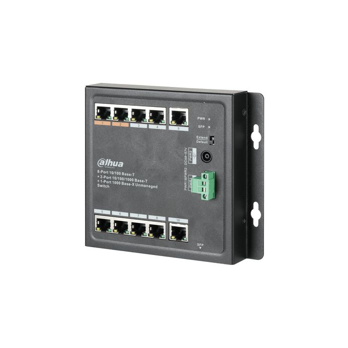 Dahua 11 Port 10/100 Un-Managed PoE Ethernet Switch, 1 x Hi-PoE, Upto 250m, 96W Power - W125934086