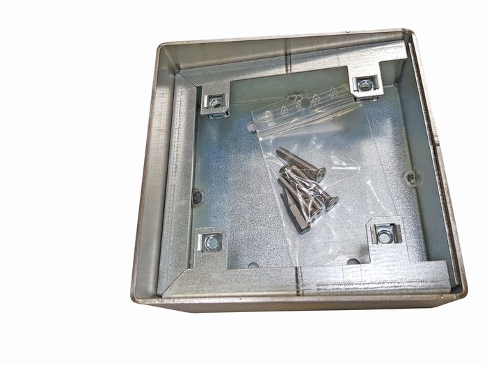 Intratone Surface box  for square reader  - Stainless steel finish - W126737639