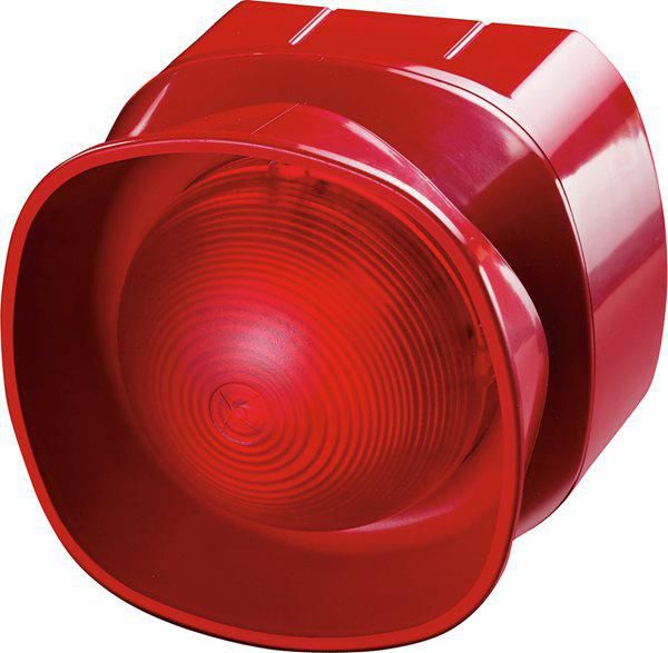 Apollo Fire Detectors Multi-Tone Open-Area Sounder Visual Indicator Red - W126741213