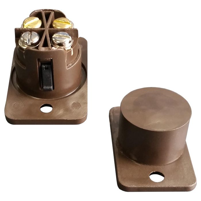 Knight Fire & Security G2 Flush 5 term contact/Tact tamper Brown - W126738222