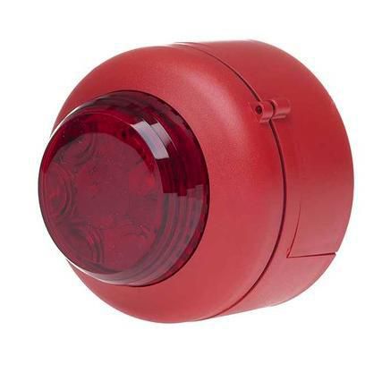 Cranford Controls VXB  24v LED Beacon, red body, red lens. Deep base. - W126735236