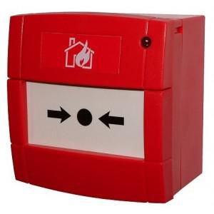 Hochiki Conventional Call Point with LED and red back box - W126736933