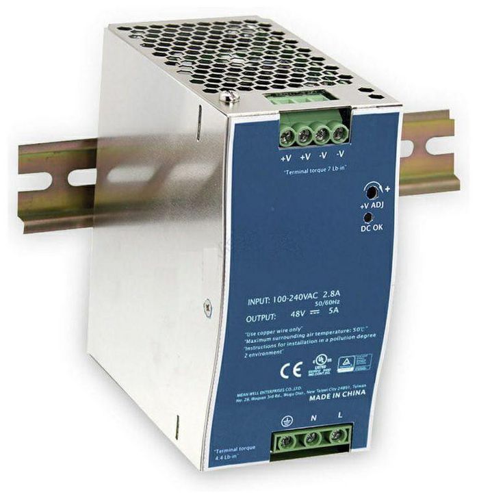 Dahua Industrial PSU, 100VAC-240VAC input, 48V5A Output - W125932862