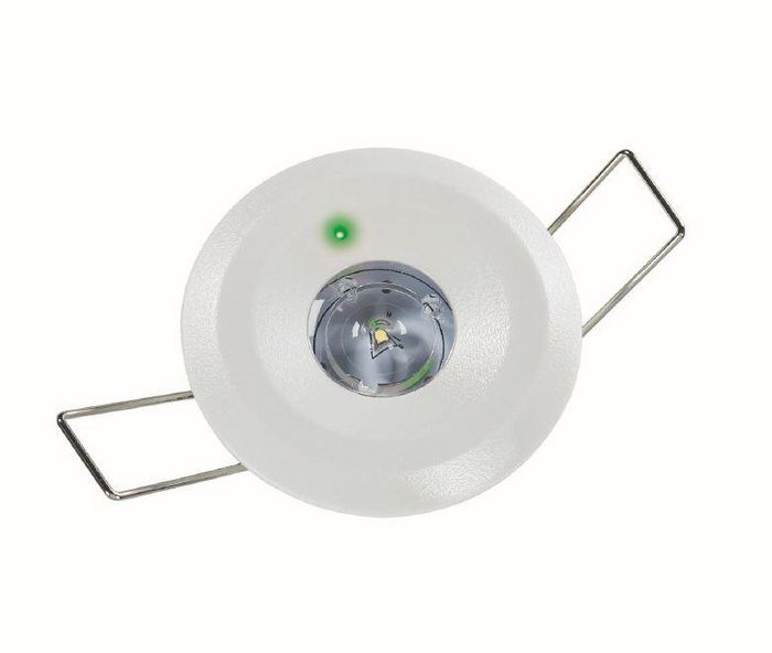 LuxIntelligent LED-Lite Addr.Non-maint'd 3 Hr Emer light c/w 3W LED in decorotive ceiling trim and remote box - W126738614