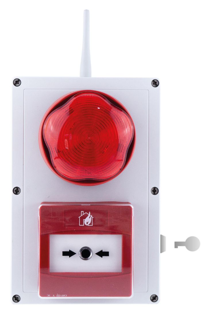 Luminite Master External Alert call point with voice annunciator and beacon. Colour Red. - W126732027