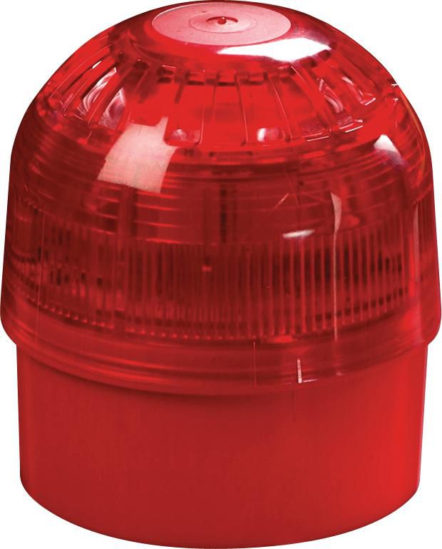 Apollo Fire Detectors XP95 Series Isolating Open-Area Sounder Beacon 100dB A, Indoor Use, EN54-3 Compliant, Red Flash and Red Body - W126741173
