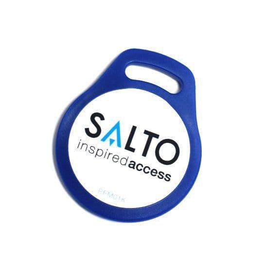 Salto Salto Mifare 1024Bytes Fob Blue Frame White, Centre 10PK - W126739722