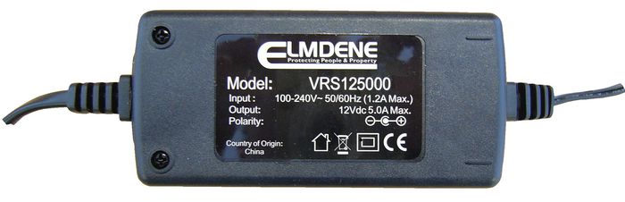 Elmdene 12V dc 5A Encapsulated Power Supplies for CCTV Applications - UK - W126731138