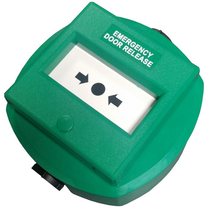 Knight Fire & Security IP67 Green Double Pole Manual Call Point, Resettable - W126738327