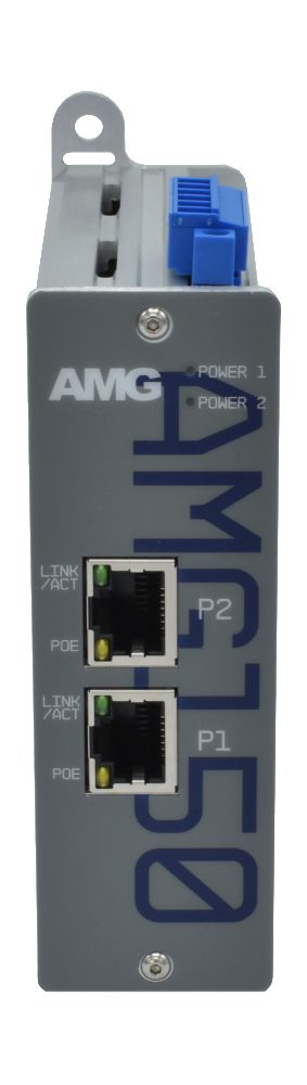 AMG Ind. Multirate PoE Injector,2x 10/100/1000 RJ45 60/90W PoE,Can be 1x In & 1x 90W Out/2x 90W Out - W126724165