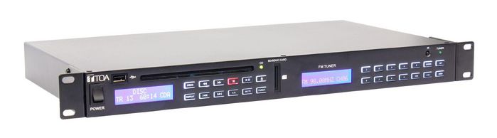 TOA Audio Player, 19u rackmount with CD/USB/SD/FMRadio - W126722405