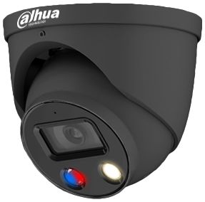 Dahua 5MP HDCVI IR (40m) Grey TiOC Fixed Eyeball Camera, red blue Light + siren, 2.8mm Lens, DC12V, IP67 - W127021137