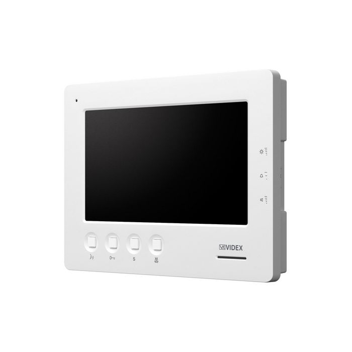 Videx White 7" Colour 6000 series Video Monitor for VX2300 system & 2 wire videokits - W126730035