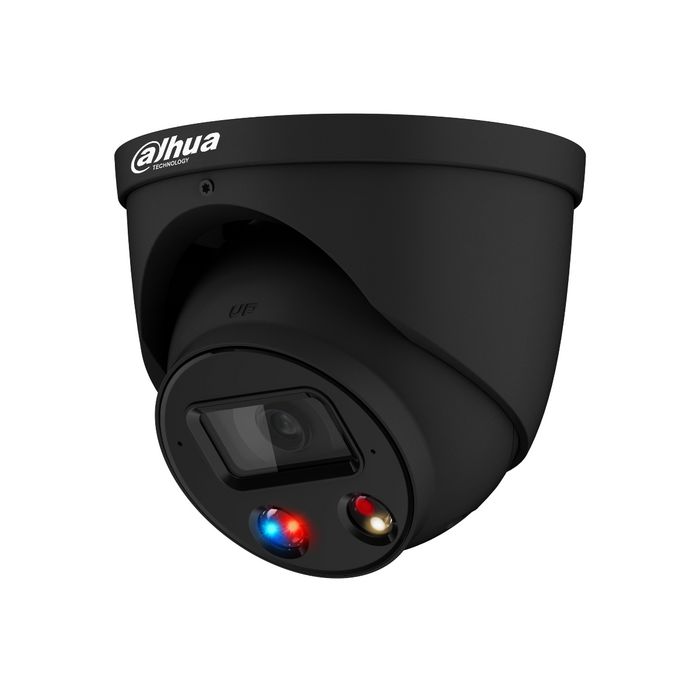Dahua Black 5MP TiOC 2.0 Eyeball Dome, 2.8mm Lens, 12VDC PoE, WDR (120dB), Built in Mic, IP67, Micro SD - W128168377