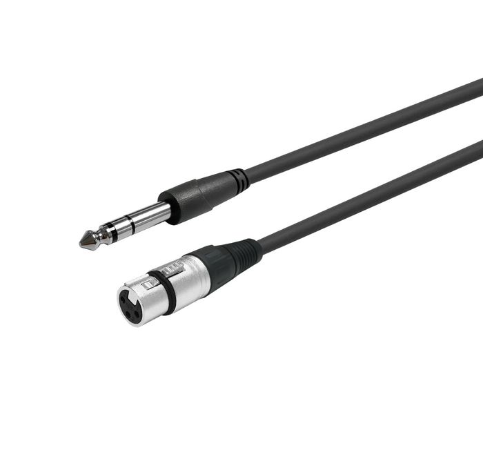 Vivolink XLR Female to Stereo Jack 6.35mm, Cable 1m, W127062313 - Oprema