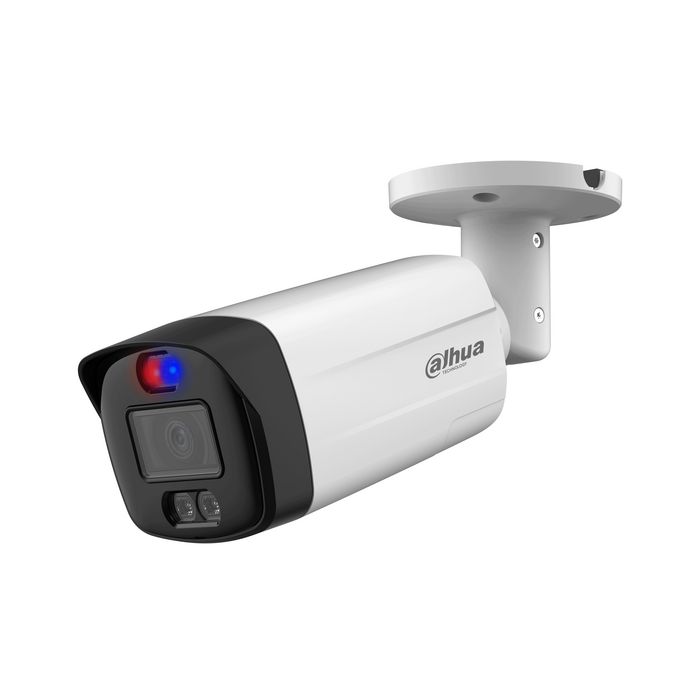Dahua 4K HDCVI IR (40m) TiOC Fixed Bullet Camera, red blue Light + siren, 3.6mm Lens, DC12V, IP67 - W125977323