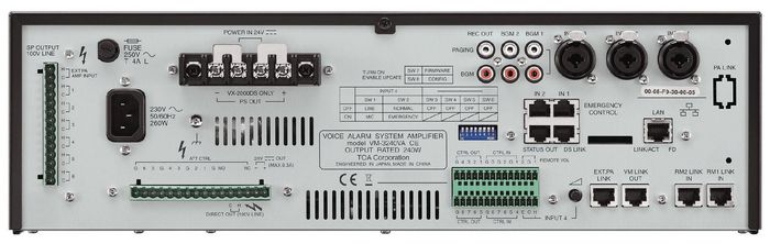 TOA 240 watt Voice Alarm System Management Amplifier - W126722606