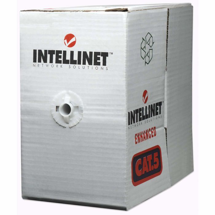 Intellinet Network Bulk Cat6 Cable, 23 AWG, Solid Wire, 305m, Grey, CCA ...