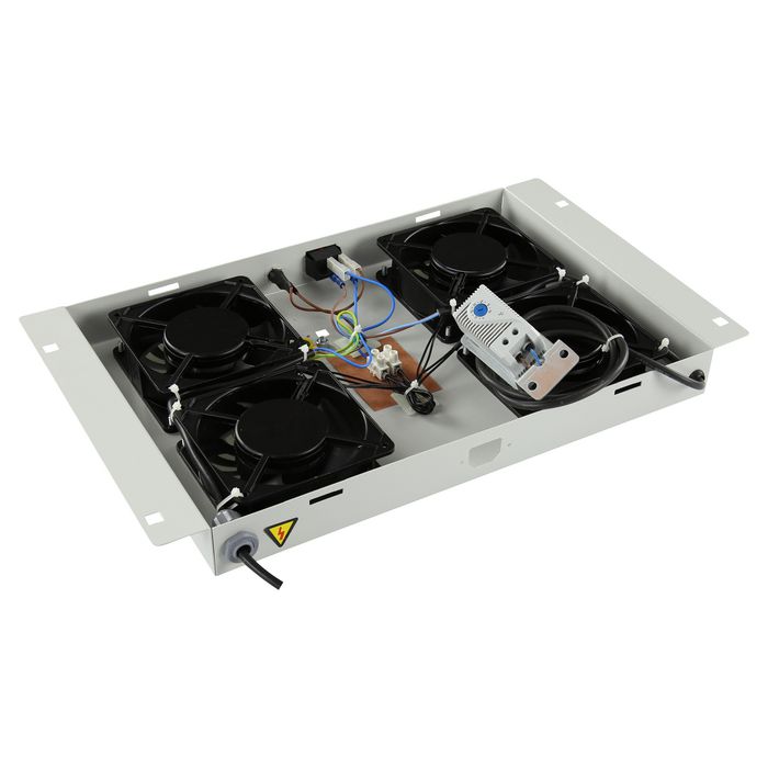 Lanview by Logon 4 FANS, ANALOG THERMOSTAT CONTROLLED FAN MODULE WHITE