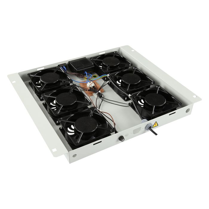 Lanview by Logon 6 FANS, DIGITAL THERMOSTAT CONTROLLED FAN MODULE WHITE