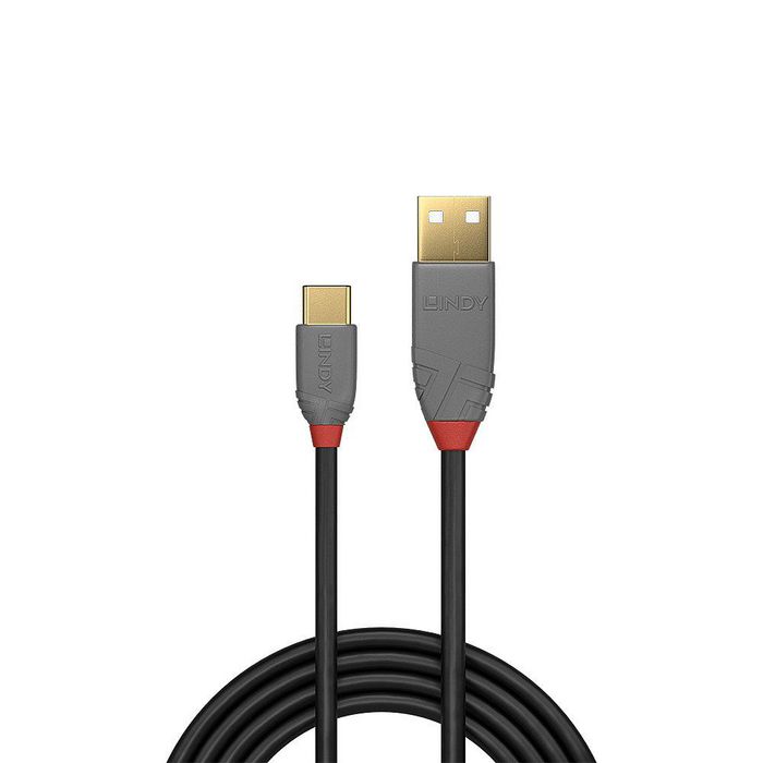 Lindy 1M Usb 2.0 Type A To C Cable, Anthra Line - W128370767