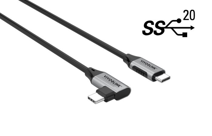 Vivolink USB Type-C 3.2 G2, 20Gbps, 1.2m Angled - W127022552
