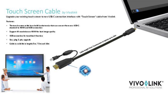 Vivolink Touch Screen Cable 10m - HDMI - Garantie 3 ans LDLC
