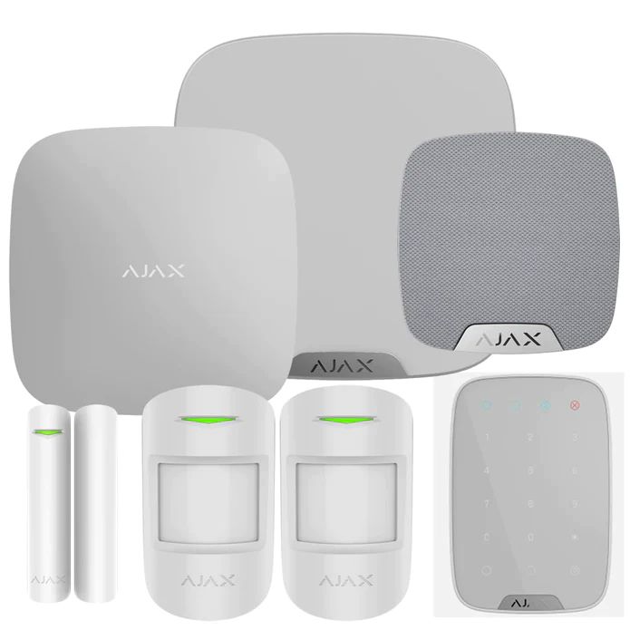 Ajax Systems Kit 3 Hub2(2G)+MP House with keypad (8PD) white - W126732538