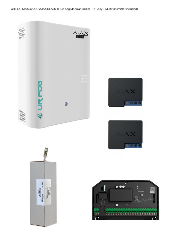UR Fog Modular 200 AJAX READY (Fluid Bag Modular 500 ml + 2 Relay + Multitransmitter included) - W128400020