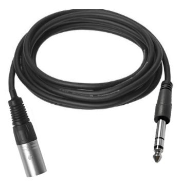 Vivolink XLR M to Stereo Jack 6.35mm Cable 1m - W124669049