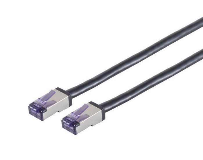 Lanview CAT6A S/FTP High-Flex Network Cable 25cm, Black - W128327828