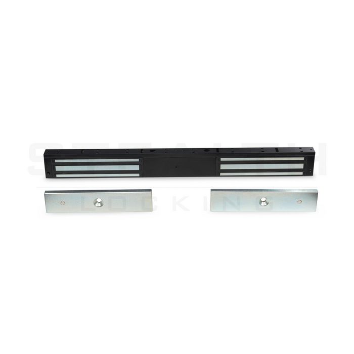 STP Slim double monitored maglock in stealth black, 600lbs holding force each side. FIRE RATED - W128487310