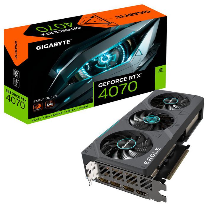 Gigabyte GeForce RTX 4070 ,2505 MHz, 5888CC, 21 Gbps, 12Gb GDDR6X, 192 ...