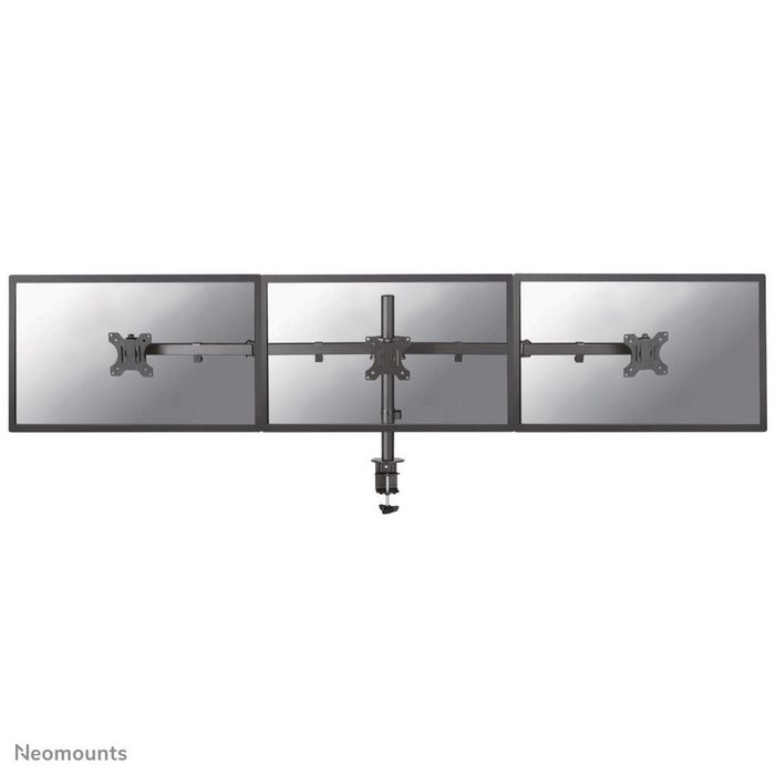 Neomounts by Newstar Newstar Tilt/Turn/Rotate Triple Desk Mount (clamp) for three 10-27" Monitor Screens, Height Adjustable - Black - W125320157