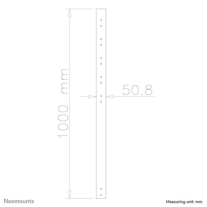 Neomounts By Newstar Newstar Cm Extension Pole For Fpma C C Silver Plasma C Plasma