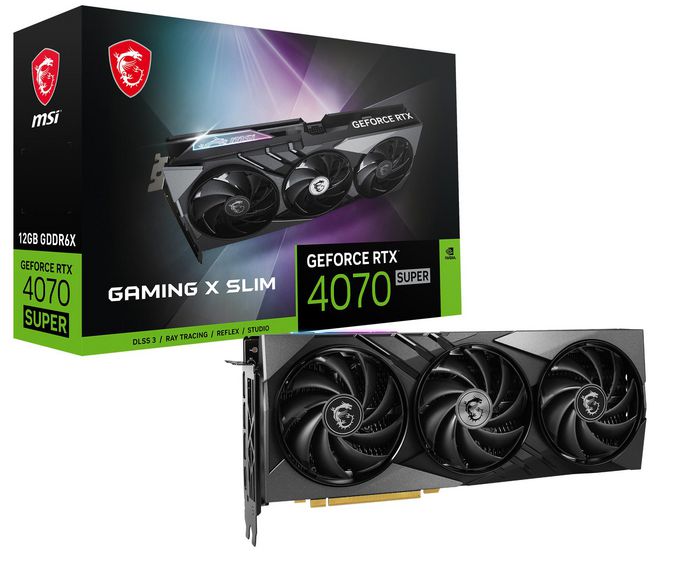 MSI NVIDIA GeForce RTX 4070 SUPER, 2655MHz, 12GB GDDR6X, 192 bit