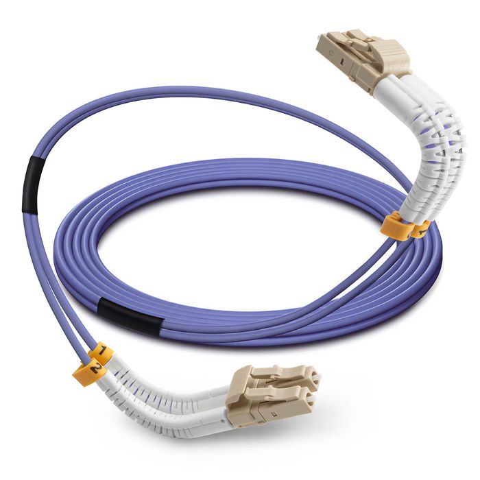 Lanview Bendable LC-LC Multimode fibre cable duplex 5m OM4 LSZH ...