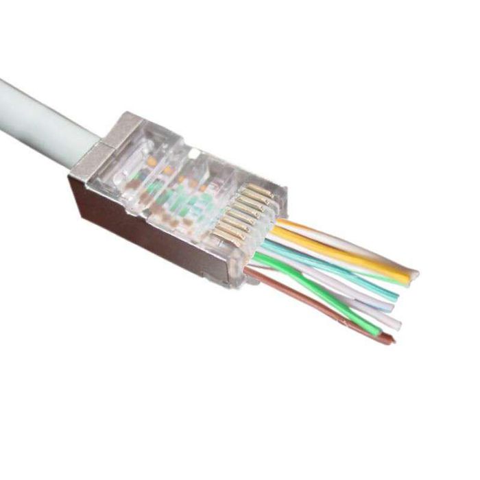 Micro Poly Rj45 MicroConnect Modular RJ45 Cat6 FTP Easy Connector AWG 27/7 to 24/7 ...