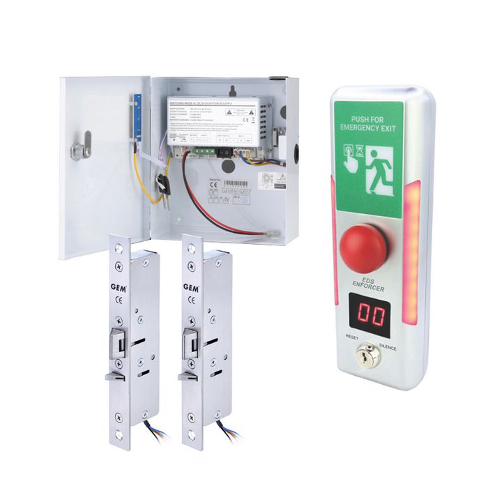 ICS Emergency Door System (Delayed Egress System) with 2 x Electric ...
