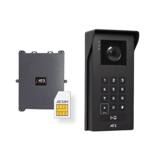 AES Global AES 4G Video Kit with Hooded Imperial Keypad Intercom, 4G ...