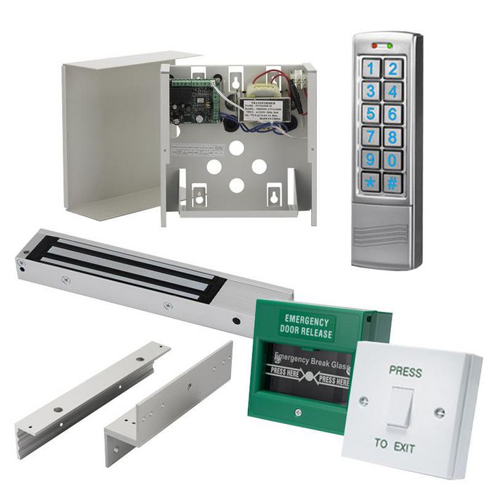 ICS Single Door Access Kit with Power Supply, DG160 Keypad, Magnetic ...