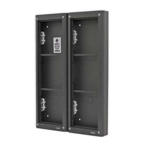 Videx Videx 4000 series 6 module surface box and frame - gun metal grey ...