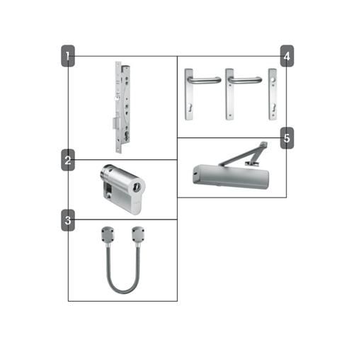 Assa Abloy Abloy EN179 compliant package with El460 (30mm backset ...