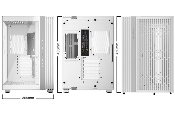 be quiet! ATX / M-ATX / Mini-ATX, 1x USB Type-C, 2x USB Type-A, ATX PS ...