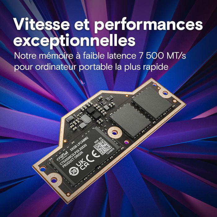 crucial メモリー Crucial 64GB, LPDDR5X, 7500 MT/s, LPCAMM2, 1.05V, W129176689 - Oprema