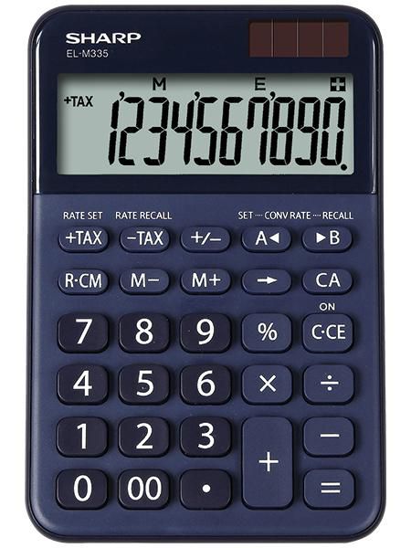 Sharp El-M335 Calculator Desktop Basic Blue, W129310579 - Oprema