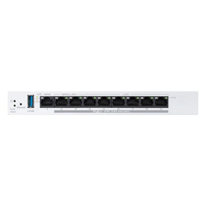 Asus Gigabit PoE+ VPN wired router, 8 PoE+ ports, 123W, Up to 3 WAN ...